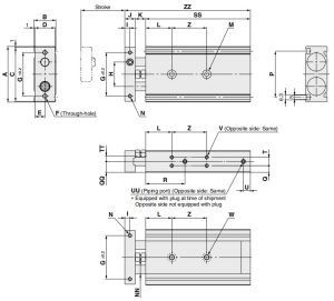 CXS 20~32 dimension