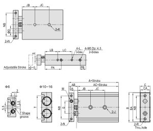 TR 6~16 dimension