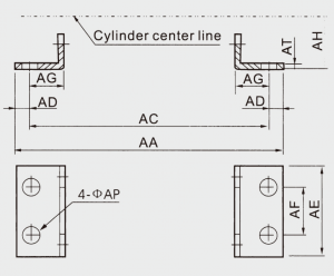 ISO6431/15552 LB Dimension