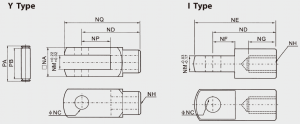 ISO 6431/15552 Y PIN Dimension