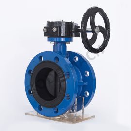Worm Actuated Flanged Butterfly Valve