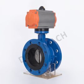 Pneumatic Actuated Flanged Butterfly Valve