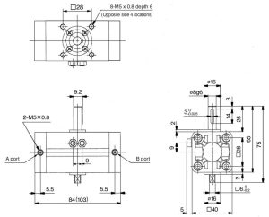 CRA1BW-30 dimension