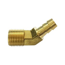 Brass Hose Barb x 45 Degree Male NPT