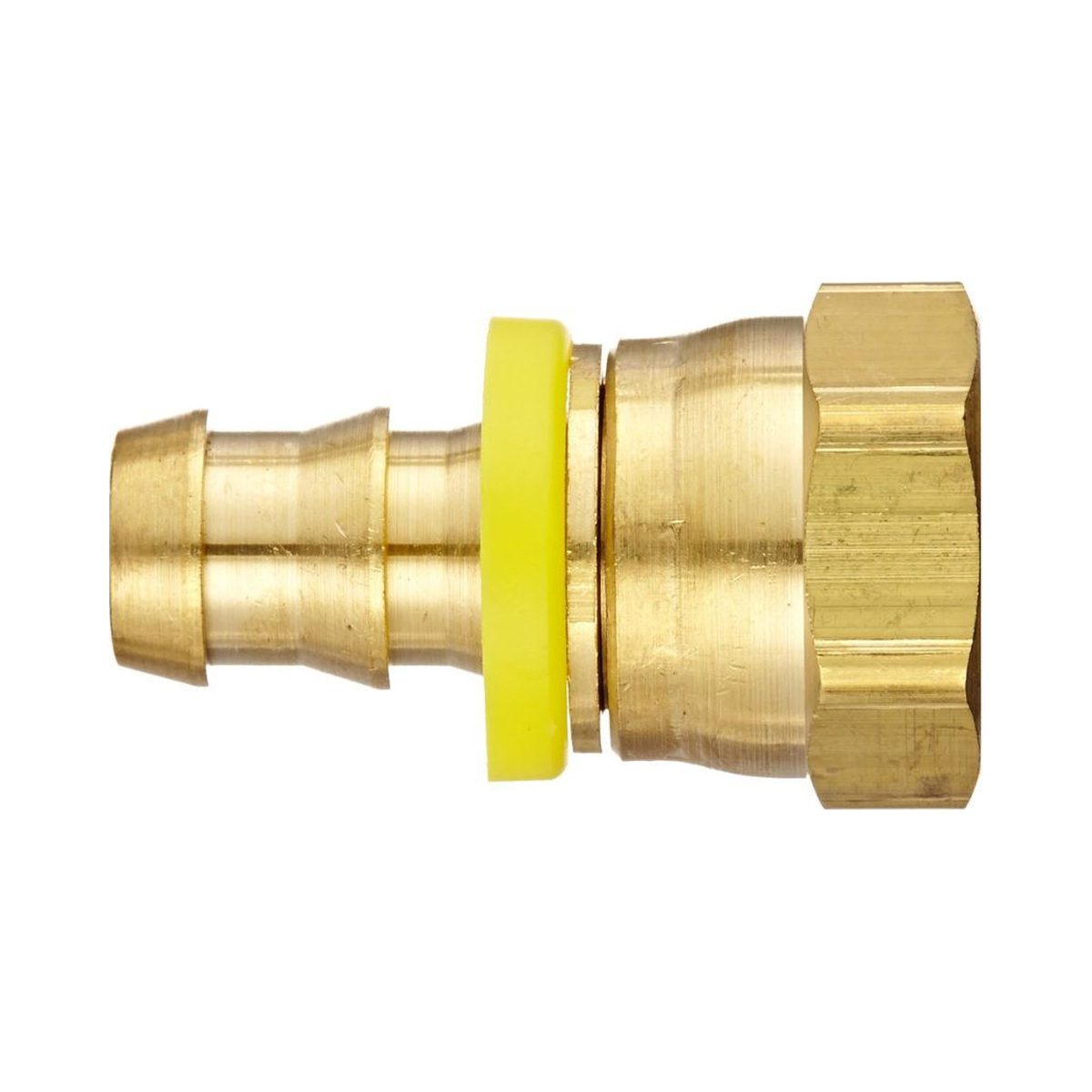 Brass Hose Barb x Female SAE 45 Degree Brass Hose Barb x Female SAE 45 Degree