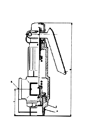 Full Open Stainless Steel Safety Valve dimension drawing