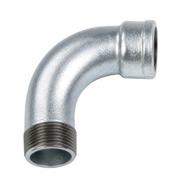 Malleable Iron 90 Degree M&F Long Bend Fig.1