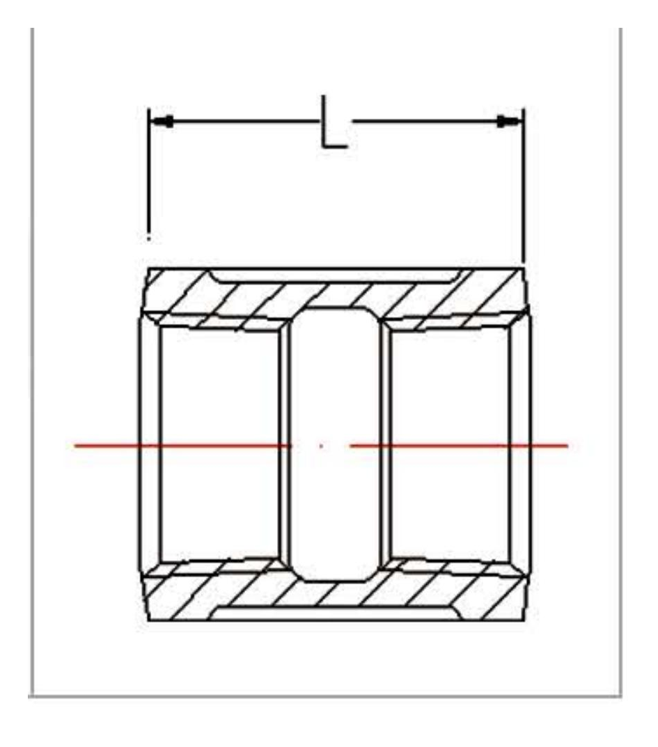 Malleable Iron Part Thread Socket Fig.220 dimension drawing