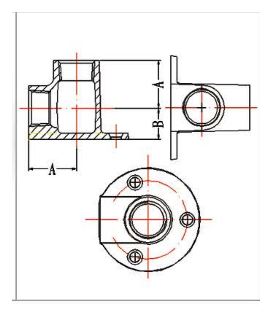 Malleable Iron Union Flat Seat Fig.471 dimension drawing