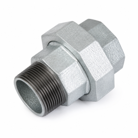 Malleable Iron Brass Union Taper Seat M&F Fig.343