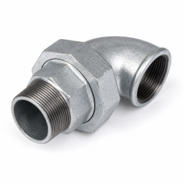 Malleable Iron Union Elbow Flat Seat M&F Fig.97