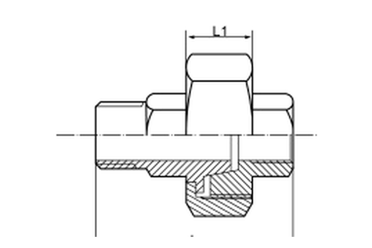 Stainless Steel 150LB Union Conical M/F complete dimension drawing