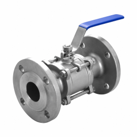 Stainless Steel Three Piece Flanged Ball Valve
