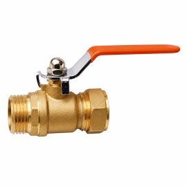 Aluminum Plastic Pipe Brass Ball Valve Single Cassette Male Thread
