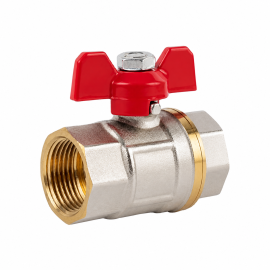 Medium Butterfly Handle Electroplated Ball Valve