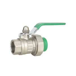 PP-R Medium Brass Ball Valve Inner Wire Single Union
