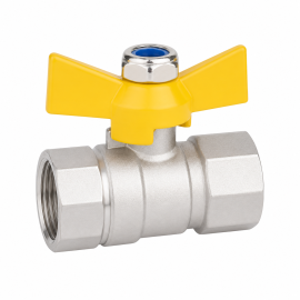 Small Butterfly Handle Electroplated Ball Valve