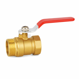 Small Inner and Outer Thread Long Handle Brass Ball Valve