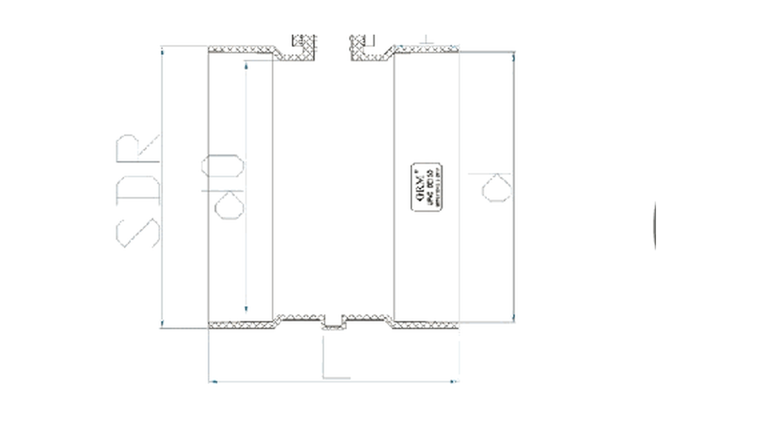 UPVC Butterfly Valve dimension drawing