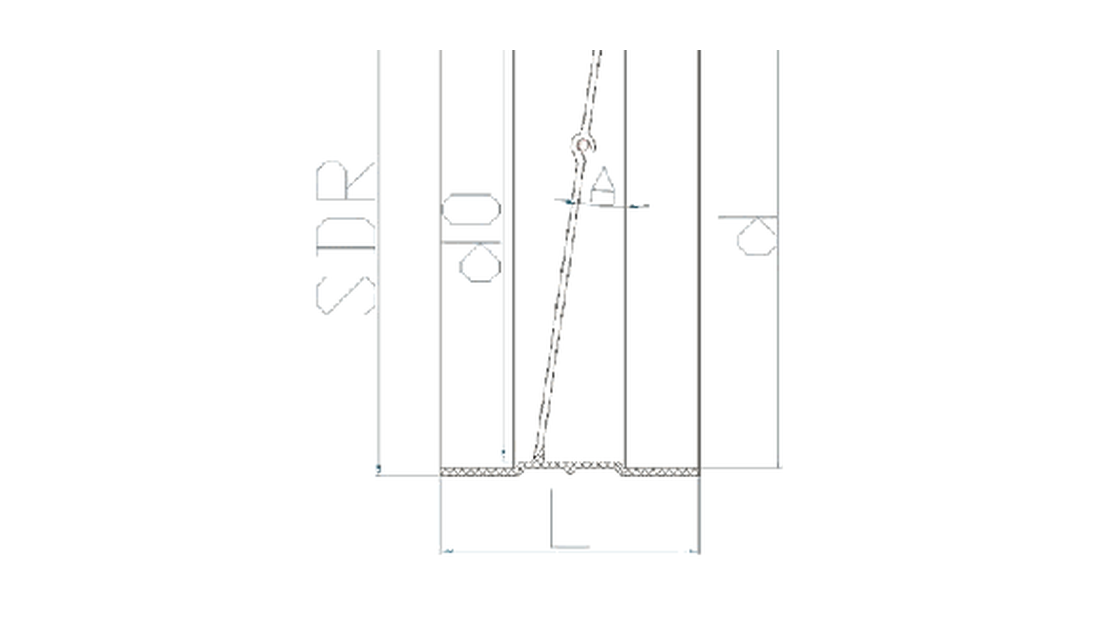 UPVC Check Valve dimension drawing
